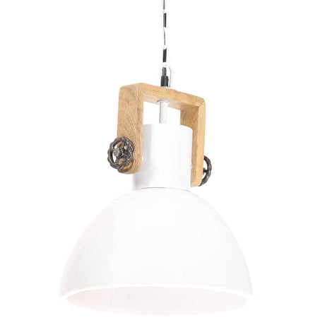 VidaXL Hängelampe Industrie rund 25 W E27 30 cm weiß