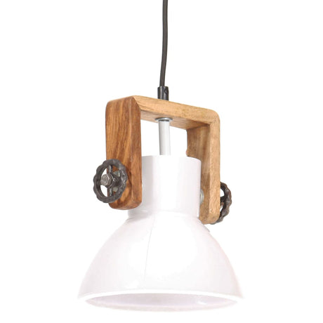 VidaXL Hängelampe Industrie rund 25W E27 19cm weiß