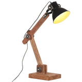 VidaXL Schreibtischlampe Industrie rund E27 58x18x90 cm schwarz