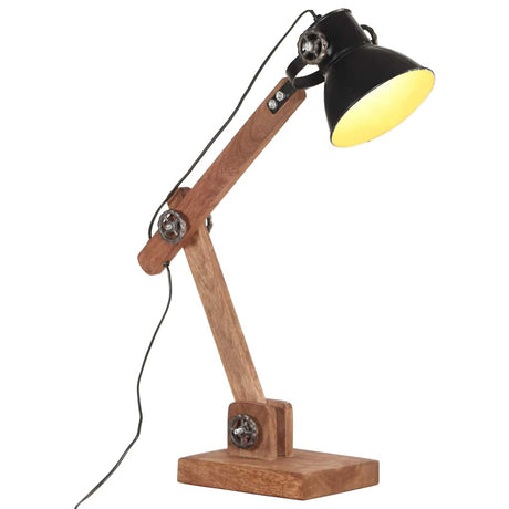 VidaXL Schreibtischlampe Industrie rund E27 58x18x90 cm schwarz