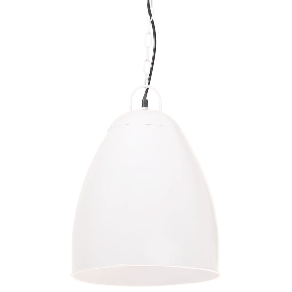 VidaXL Hängelampe Industrie rund 25 W E27 32 cm weiß
