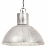 VidaXL Hängelampe rund 25 W E27 48 cm Silber