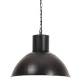 VidaXL Hängelampe rund 25 W E27 48 cm schwarz