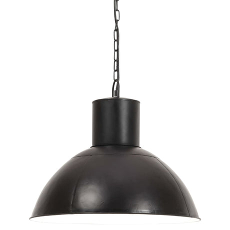 VidaXL Hängelampe rund 25 W E27 48 cm schwarz