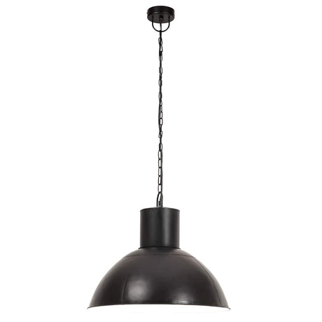 VidaXL Hängelampe rund 25 W E27 48 cm schwarz