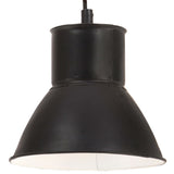 VidaXL Hängelampe rund 25 W E27 17 cm schwarz
