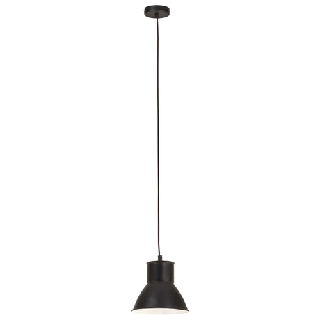 VidaXL Hängelampe rund 25 W E27 17 cm schwarz