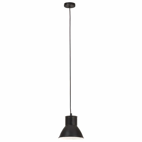 VidaXL Hängelampe rund 25 W E27 17 cm schwarz