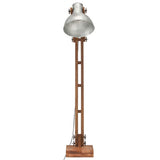 Vidaxl vloerlamp e27 massief mangohout zilverkleurig