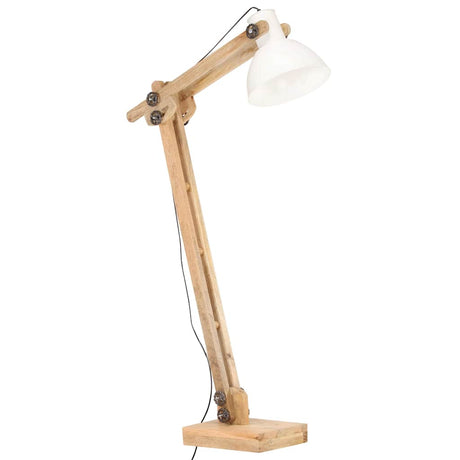 Vidaxl Stehlampe E27 Solid Mangohout Weiß
