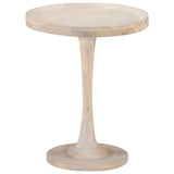 Vidaxl bijzettafel ø60x75 cm massief mangohout