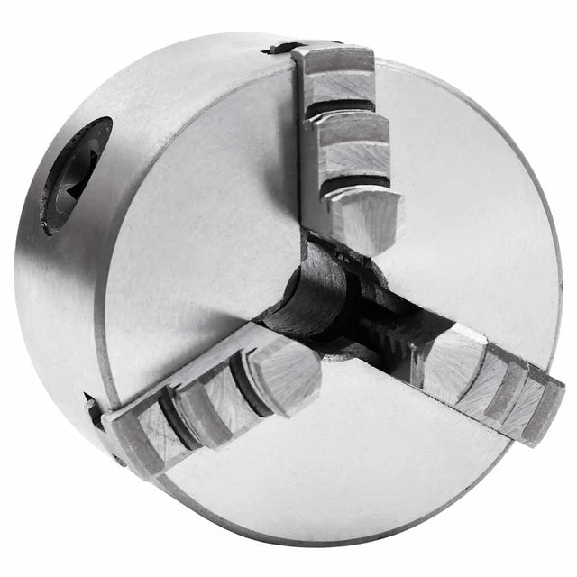 VIDAXL -Klauenplatte mit 3 Becken selbst -Zentrieren von 80 mm Stahl
