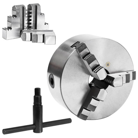 Vidaxx Spannfutter mit 3 Backen selbstzentrierend 160 mm Stahl