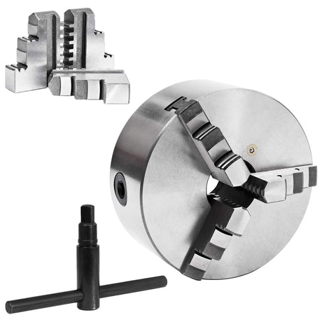 Vidaxx Spannfutter mit 3 Backen selbstzentrierend 160 mm Stahl