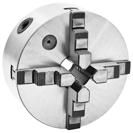 VIDAXL -Klauenplatte mit 4 Becken selbst -Zentrieren von 160 mm Stahl