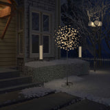 Vidaxl Weihnachtsbaum 200 LEDs warmes weißes Licht Kirschblüten 180 cm