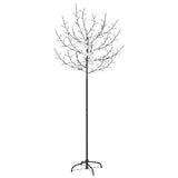 Vidaxl Weihnachtsbaum 200 LEDs kaltes weißes Licht Kirschblüten 180 cm