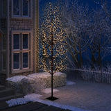 Vidaxl Weihnachtsbaum 1200 LEDs warmes weißes Licht Kirschblüten 400 cm