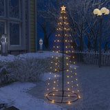 Vidaxl KegelKERSTBOOM 100 warm -weiße LEDs 70x180 cm