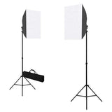 VidaXL Fotostudio-Set mit Softbox-Lichtern und Hintergrund