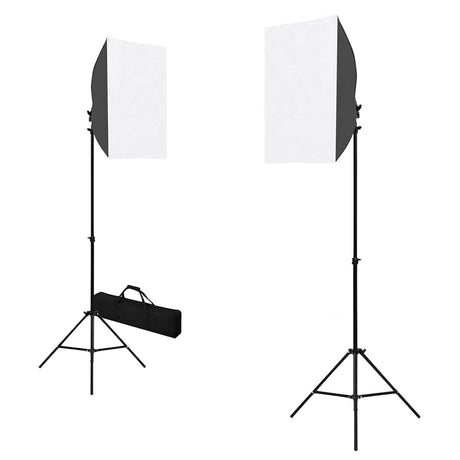 VidaXL Fotostudio-Set mit Softbox-Lichtern und Hintergrund