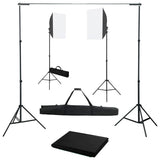 Vidaxl Photo Studio Set mit Softbox -Lampen und Hintergrund