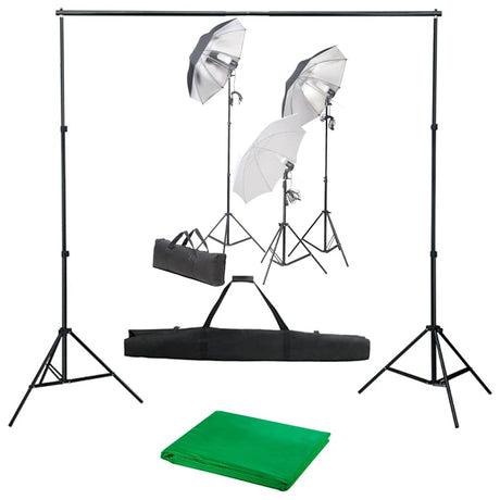 Vidaxxl Fotostudio-Set mit Beleuchtungsset und Hintergrund