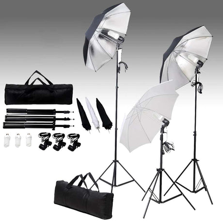 Vidaxxl Fotostudio-Set mit Beleuchtungsset und Hintergrund