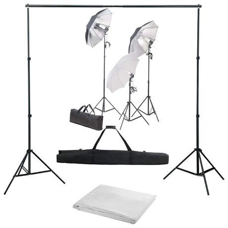 Vidaxxl Fotostudio-Set mit Beleuchtungsset und Hintergrund