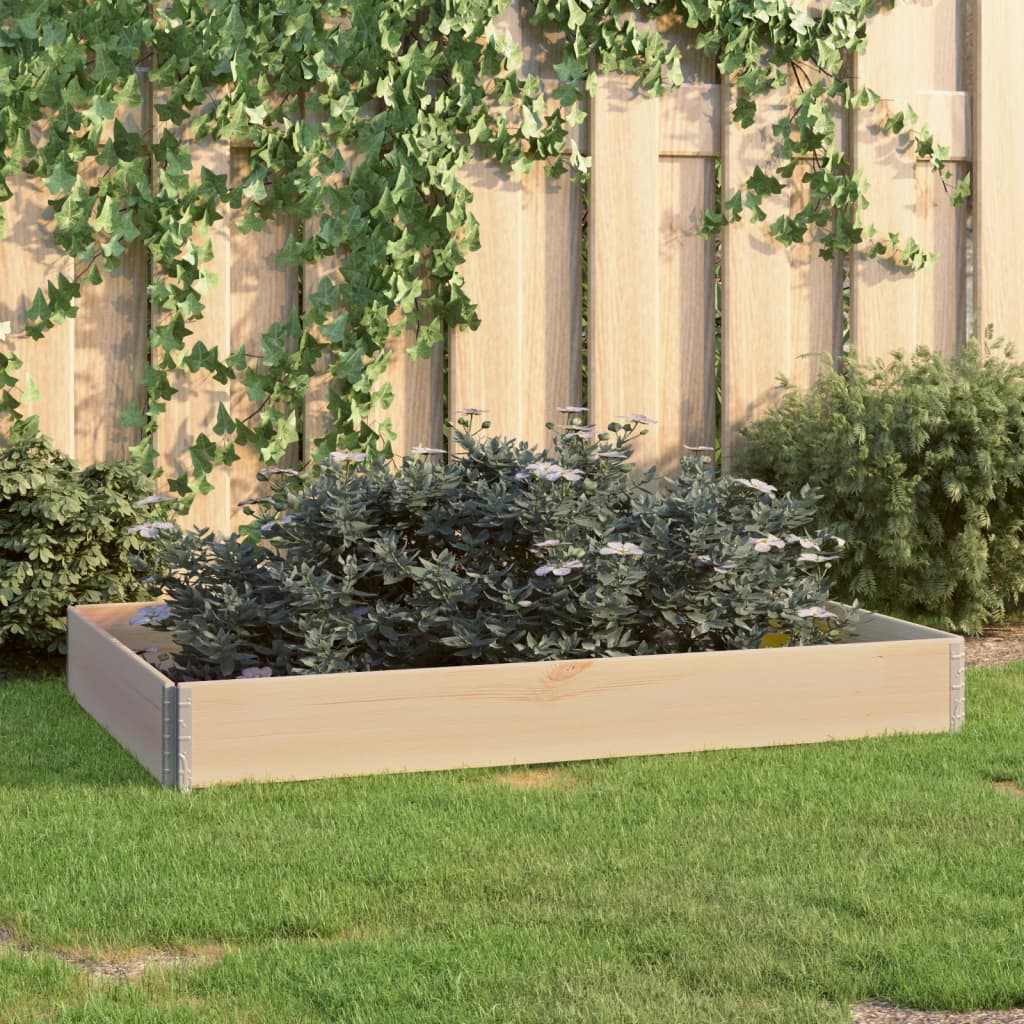 Vidaxx erhöhter Pflanzkasten 100x150 cm aus massivem Kiefernholz