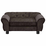 Vidaxl Hundebank 72x45x30 cm Plüschbraun