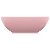 VIDAXL WASHBAIN OVAL 40x33 cm Keramik Sole Pink