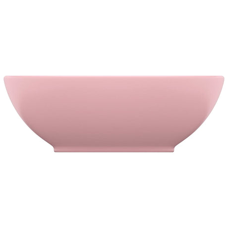 VIDAXL WASHBAIN OVAL 40x33 cm Keramik Sole Pink