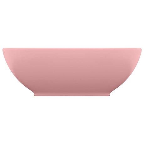 VIDAXL WASHBAIN OVAL 40x33 cm Keramik Sole Pink