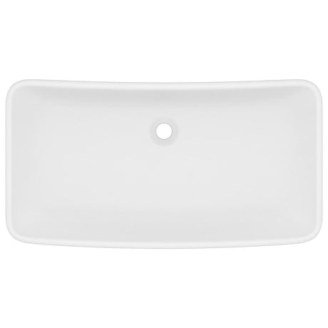 VIDAXL WASHBAIN RETTANGULAR 71 x 38 cm Keramikmatte Weiß