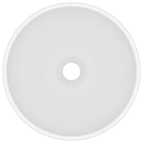 Vidaxl Washbeasin rund 32,5 x 14 cm Keramikmatte Weiß
