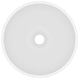 Vidaxl Washbeasin rund 32,5 x 14 cm Keramikmatte Weiß