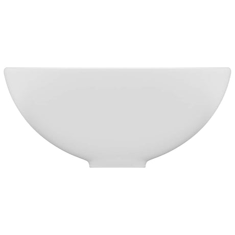 Vidaxl Washbeasin rund 32,5 x 14 cm Keramikmatte Weiß