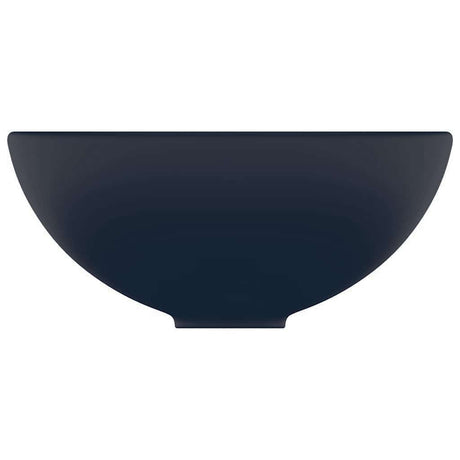 Vidaxl Washbeasin rund 32,5 x 14 cm Keramikmatte dunkelblau