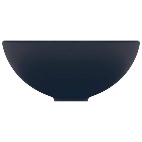 Vidaxl Washbeasin rund 32,5 x 14 cm Keramikmatte dunkelblau