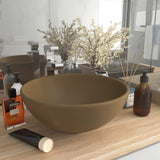 Vidaxl -Waschbecken um 32,5 x 14 cm Keramikmattencreme