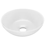 Vidaxl Washbeasin Round Keramikmatte Weiß