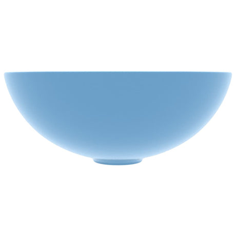Vidaxl Washbeasin rund Keramikhellblau