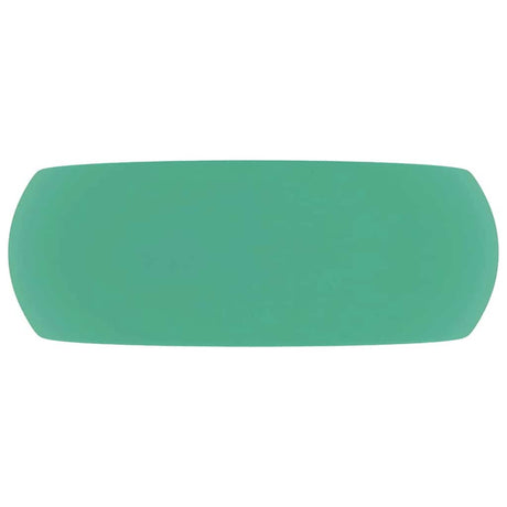 Vidaxl Washbeasin rund 40x15 cm Keramik Matt Hellgrün
