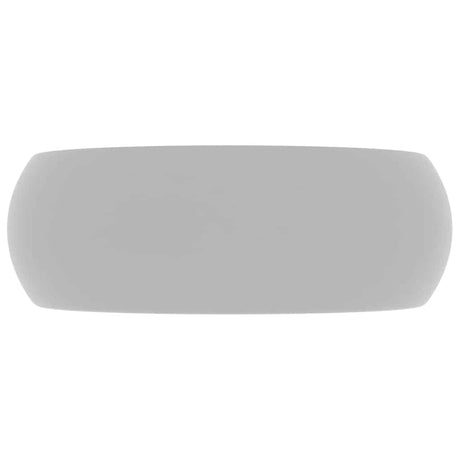 Vidaxl Washbeasin rund 40x15 cm Keramik Matt Hellgrau