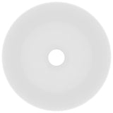 VIDAXL WASHBAIN Um 40x15 cm Keramikmatte weiß