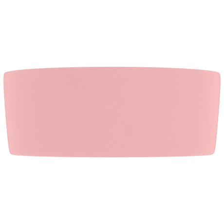 Vidaxx Waschbecken rund 40x15 cm Keramik matt rosa