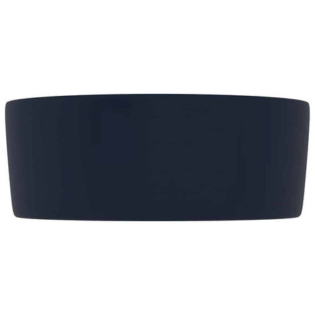 Vidaxl Washbeasin rund 40x15 cm Keramikmatte dunkelblau