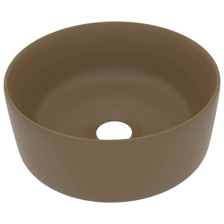Vidaxl -Waschbecken um 40 x 15 cm Keramikmatcream