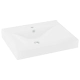 Vidaxx Waschbecken mit Hahnloch 60x46 cm Keramik mattweiß